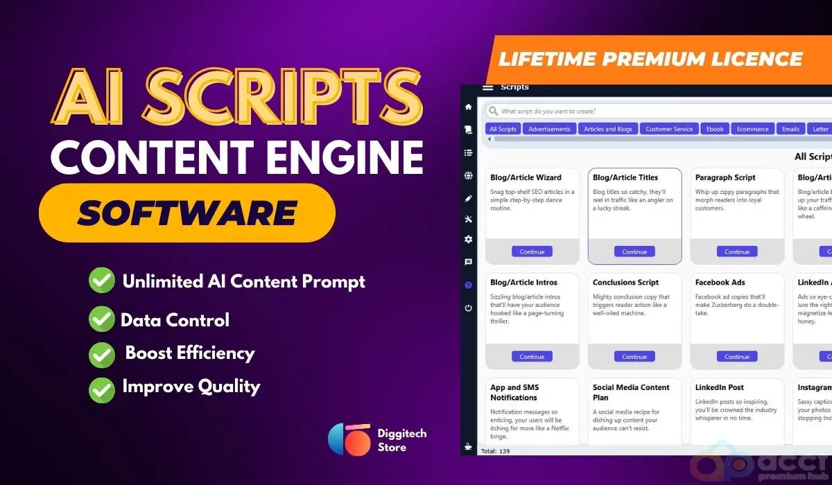 AI Script Content Engine Premium Full Activated